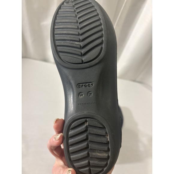 Crocs Laura Ballet Flats Shoes Women's Black Comfort Slip Size 10 - Picture 8 of 10